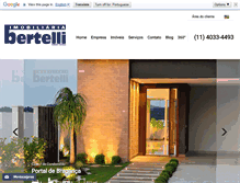 Tablet Screenshot of imobiliariabertelli.com.br